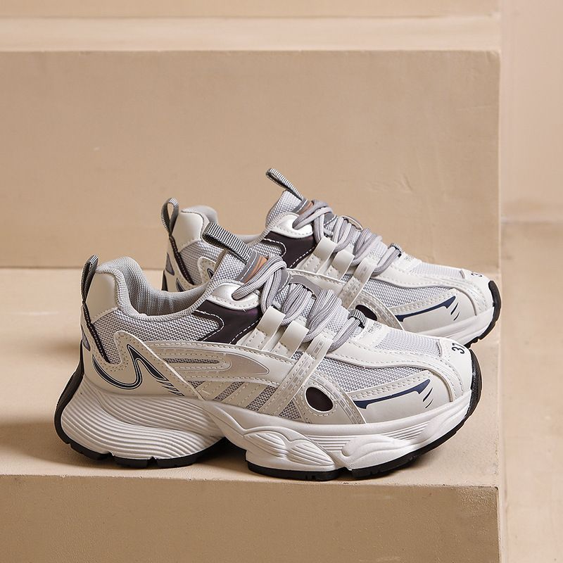 Showy Foot Little Dad Women's Fall New Small Thick Sole Lightweight Running And Casual Sports Shoes_vogvips.com