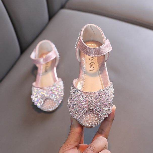 New Girls Little Big Bow Show Dance Shoes Princess_vogvips.com