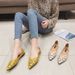 Fashion Plus Size Flats Pointed Flat Shoes_vogvips.com