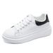 Women's White Casual Shoes, Couple Style, Student Korean Version, Spring And Autumn Women's Shoes, Height-Increasing Spo_vogvips.com