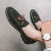 Men's Small Casual Versatile In Summer, Reverse Velvet Leather And Bean Shoes, British Style Hairstylist's Trendy Shoes_vogvips.com