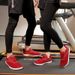 Wide Last For Male Female Couples, Barefoot Fly Woven Mesh Surface, Breathable Non Slip Soft Sole, Indoor Running,_vogvips.com