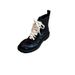Women’s Shoes Niche Thick Heel Low Heel Boots Thin Strap Fashion Boots Side Zipper Short Boots_vogvips.com