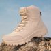 High Top Large Size Outdoor Field Training Military Boots Fleece Outdoor Training Hiking Shoes_vogvips.com