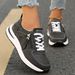 Women’s Shoes Women's Sports Casual Shoes New Fashion Wedge Heel Thick Bottom Casual Sports Women's Single Shoes_vogvips.com