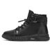 Winter Men's Shoes With Fleece Lining For Warmth, High-top Boots With Side Zipper Design, Slip-resistant, Thickened Cotton Shoes,_vogvips.com