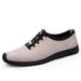 Casual Thin Leather Soft Sole Lace-up Men's Casual Shoes Work Men's Shoes_vogvips.com
