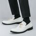 Large Size Glossy Business Set Foot For Men And England, Fashionable Solid Color Flowing Suo Lefu Shoes, Korean Version_vogvips.com