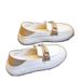 2025 New Women's White Loafers Summer Slip-On Soft Sole Non-Slip Versatile Casual Shoes For Women_vogvips.com
