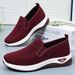 Women's Versatile Autumn New Cross-Border Large Size Single Soft Sole Comfortable Mom Slip-On Casual Shoes_vogvips.com