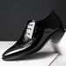 Men's Leather New Business Dress Oversized Men's Lace Up Wedding Shoes, Versatile Casual Shoes_vogvips.com