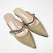 Women’s Shoes Half Slippers For Women Summer Outdoor Wear New Single Strap Flat Lazy Sandals Gem Chain Pointed Toe Mules_vogvips.com