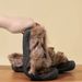 Women's Shoes: Soft-Soled Cotton Shoes For Warmth, A Pair Of Autumn And Winter Outdoor Furry Shoes_vogvips.com