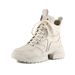 Genuine Leather Thick-Soled High-Top Shoes For Women Winter Fleece-Lined Height-Increasing Martin Internet Celebrity_vogvips.com