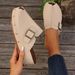 New Model Women's Slippers, Large Size Open-Toe Thick-Soled Beach Sandals For Women_vogvips.com