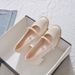 Round-Toe Mary Jane 2024 Summer New Slip-On Chunky Heel High Heels Women's Solid Color Versatile Fashion Shoes_vogvips.com