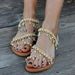 Ladies' New Summer Pearl Sandals Comfortable Beach Shoes Ankle Strap Open Toe Sandals Casual Lightweight Women Slippers_vogvips.com