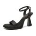 972-0 Square High Heels For Women Waterproof Platform 2023 New Open Toe Korean Style Office Chunky Heel Women's Shoes_vogvips.com