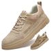 Pig Eight Leather Men's Shoes Men's Sports Casual Matte Retro Thick Baseplate Shoes_vogvips.com