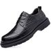 Euro Step Spring And Autumn Business Formal Leather For Men, Soft Sole Groom Wedding Brogue Casual Shoes_vogvips.com