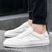 Large Size Men's Shoes Breathable Little White Shoes Men's Casual First Layer Shoes Sports Board Shoes Men_vogvips.com
