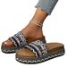 Ethnic Style Thick-Soled For Women, And Large Size Slippers, One-Strap Beach_vogvips.com