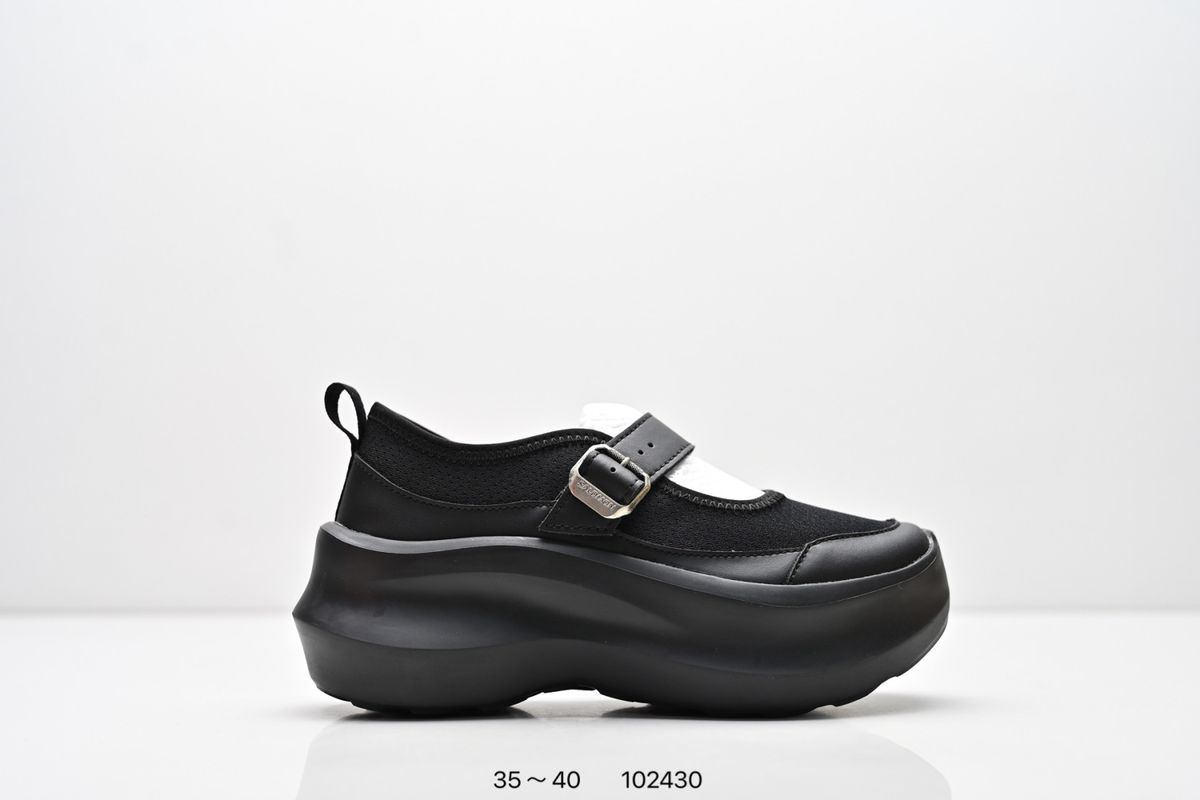 Mary Jane Shoes, Women's Slimming, Thick Soled, Height Increasing Casual Sports Shoes, White Shoes, Mesh, Dad Shoes_vogvips.com