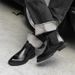 Thick-soled Heightening Retro Tooling Boots Lazy Foot Cover Short Boots Business Formal Commuter Men's Boots_vogvips.com