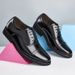 Suitable For All Seasons Spring And Autumn Three Festival Bright Patent Formal Security Professional Business Men's Leather Shoes, Large Size_vogvips.com