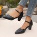 Plus-size 2021 New Model European And American Solid Color Thick-soled Cross-strap Women's Sandals Wish Size 43_vogvips.com