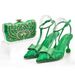 Vintage Diamond Chunky Sandals With Dinner Set Fashion Design Rhinestone Evening Bag_vogvips.com