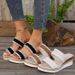 Women’s Shoes New Rope Woven Edge Wedge Slippers For Women Thick Bottom One Word Strap_vogvips.com