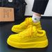 Men's Shoes Autumn Trendy Brand High-End Versatile Casual Yellow Sneakers Stylish Street Sports Thick-Soled_vogvips.com