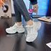 Women's Fashion Sneakers With Crystal Rhinestones, Breathable Mesh Upper, Lightweight Platform Shoes For Summer, Casual Walking Shoes_vogvips.com