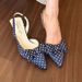 2026 New Exquisite Floral Pointed-Toe High Heels With Back Strap And Bow Detail, Thin Heel Closed-Toe Sandals Ins_vogvips.com