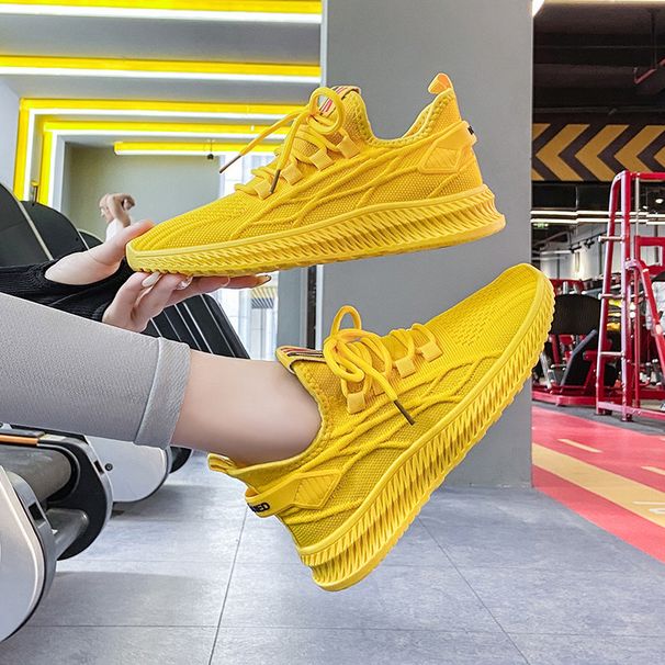 Flying Woven Spring Sports Shoes Women's Ins Casual Student Running Shoes_vogvips.com