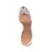 Huidong Factory Summer European And American Hollow Fish Mouth Roman Women's Shoes Rhinestone Transparent Fashion_vogvips.com