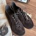 Cowhide Version~ Niche Leather Matte Beef Anti-velvet German Training Shoes Women's Forrest Gump Shoes Versatile Flat-bottomed Retro Sports Shoes_vogvips.com