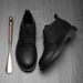 European Warm Series Martin Autumn Winter 2025 New Fashion Leather Mid-top Casual Versatile Men's Boots_vogvips.com