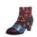 2023 Foreign Trade Plus Size European And American Bohemian Women's Martin Ethnic Style Casual Retro Patchwork High Heel_vogvips.com