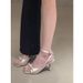 Butterfly Knot French Style Stunning Sandals With Thin Heels, High-End Roman Shoes, Ankle Strap Black High Heels For_vogvips.com