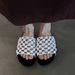 Sheepskin Version Hand Woven Fishing Net Hollow Thick Soled Beach Shoes For Women, Genuine Leather Versatile Casual Round Toed Open Toed Sandals_vogvips.com