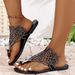 2025 New European And American Butterfly Sandals Bohemian Rhinestone Comfortable Round-Toe Beach Vacation Plus Size_vogvips.com