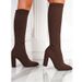 2025 Large Size High Pointed Toe Chunky Heel Stretch Over-the-Knee Women's Slim Long Boots_vogvips.com
