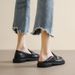 Leather Small Leather Shoes Women's British Flat Shoes Fleece Loafers_vogvips.com