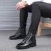 European Warm Series Thickened Wool Non-Slip Dad Cowhide Warm Cotton Shoes Men's Short Martin Outdoor Snow Boots_vogvips.com