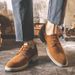 New men's casual shoes small leather shoes tumbled fur men's shoes_vogvips.com