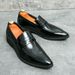 ct 2025v New European Pointed Toe Shoes For Men, British And Korean Style Loafers, Business Slip-On Casual Height-Increasing_vogvips.com