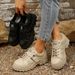 2025 New Casual Women, Four Seasons, Thick Soled Front Lace Sports Single Shoes For Women_vogvips.com