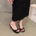 2024 Summer New Square Fairy Bow High Heel Slippers Thin Strap Open Toe Sandals For Women Elegant_vogvips.com
